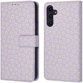 Imoshion Design Bookcase voor de Samsung Galaxy A14 (5G/4G) - White Daisy Meerkleurig