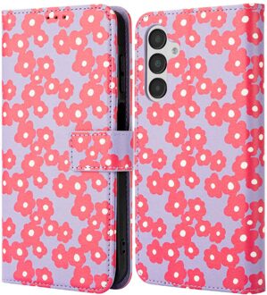 Imoshion Design Bookcase voor de Samsung Galaxy A16 - Dusty Rose Blossoms Meerkleurig