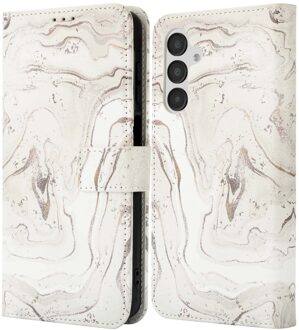 Imoshion Design Bookcase voor de Samsung Galaxy A16 - Sandy Marble Meerkleurig