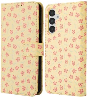 Imoshion Design Bookcase voor de Samsung Galaxy A16 - Sunny Yellow Petite Flowers Meerkleurig