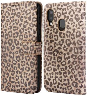 Imoshion Design Bookcase voor de Samsung Galaxy A20e - Leopard Mood Meerkleurig