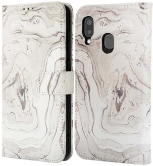 Imoshion Design Bookcase voor de Samsung Galaxy A20e - Sandy Marble Meerkleurig