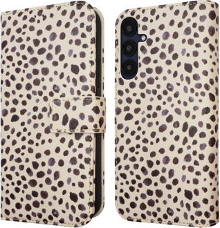 Imoshion Design Bookcase voor de Samsung Galaxy A25 (5G) - Black And White Dots Meerkleurig