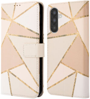 Imoshion Design Bookcase voor de Samsung Galaxy A26 - Beige Graphic Meerkleurig