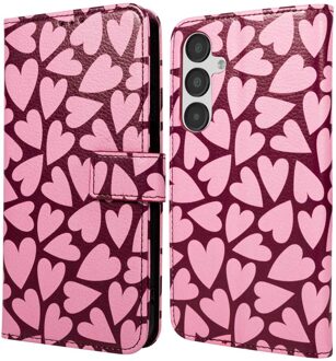 Imoshion Design Bookcase voor de Samsung Galaxy A35 - Hearty Blush Meerkleurig