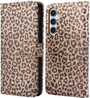 Imoshion Design Bookcase voor de Samsung Galaxy A35 - Leopard Mood Meerkleurig