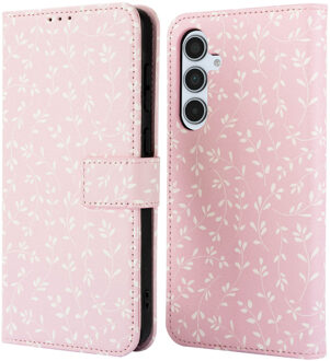 Imoshion Design Bookcase voor de Samsung Galaxy A35 - Pink Bazaar Flowers Meerkleurig