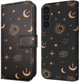 Imoshion Design Bookcase voor de Samsung Galaxy A35 - Sky Black Meerkleurig