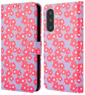 Imoshion Design Bookcase voor de Samsung Galaxy A36 - Dusty Rose Blossoms Meerkleurig