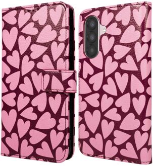 Imoshion Design Bookcase voor de Samsung Galaxy A36 - Hearty Blush Meerkleurig