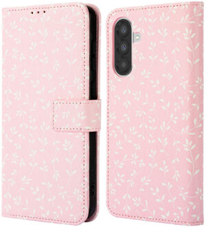 Imoshion Design Bookcase voor de Samsung Galaxy A36 - Pink Bazaar Flowers Meerkleurig