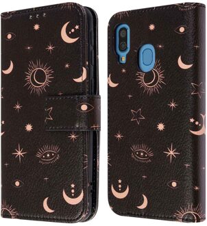 Imoshion Design Bookcase voor de Samsung Galaxy A40 - Sky Black Meerkleurig