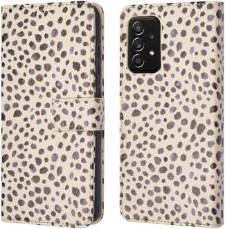 Imoshion Design Bookcase voor de Samsung Galaxy A52(s) (5G/4G) - Black And White Dots Meerkleurig