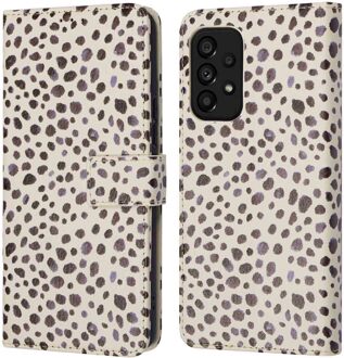 Imoshion Design Bookcase voor de Samsung Galaxy A53 - Black And White Dots Meerkleurig