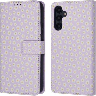 Imoshion Design Bookcase voor de Samsung Galaxy A54 (5G) - White Daisy Meerkleurig