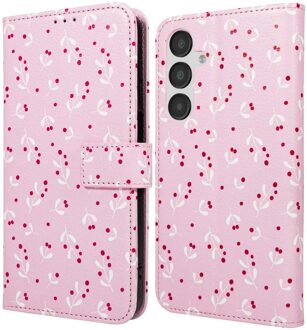 Imoshion Design Bookcase voor de Samsung Galaxy A55 - Blush Berries Meerkleurig