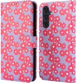 Imoshion Design Bookcase voor de Samsung Galaxy A55 - Dusty Rose Blossoms Meerkleurig