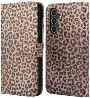 Imoshion Design Bookcase voor de Samsung Galaxy A55 - Leopard Mood Meerkleurig