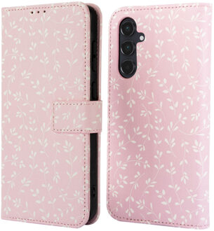 Imoshion Design Bookcase voor de Samsung Galaxy A55 - Pink Bazaar Flowers Meerkleurig