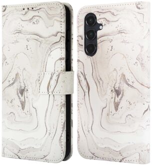 Imoshion Design Bookcase voor de Samsung Galaxy A55 - Sandy Marble Meerkleurig