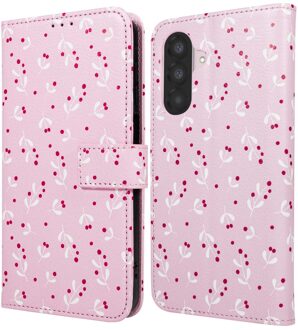 Imoshion Design Bookcase voor de Samsung Galaxy A56 - Blush Berries Meerkleurig