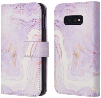 Imoshion Design Bookcase voor de Samsung Galaxy S10e - Purple Marble Meerkleurig