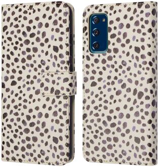Imoshion Design Bookcase voor de Samsung Galaxy S20 FE - Black And White Dots Meerkleurig