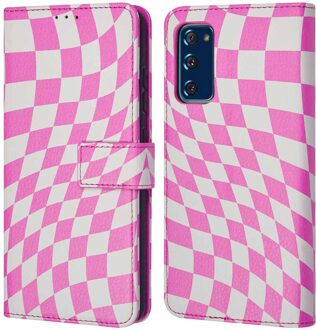 Imoshion Design Bookcase voor de Samsung Galaxy S20 FE - Retro Pink Meerkleurig