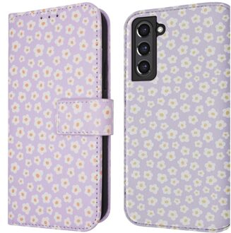 Imoshion Design Bookcase voor de Samsung Galaxy S21 FE - White Daisy Meerkleurig
