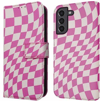 Imoshion Design Bookcase voor de Samsung Galaxy S21 - Retro Pink Meerkleurig