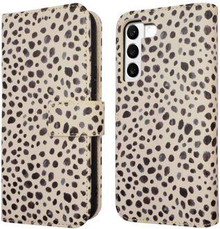 Imoshion Design Bookcase voor de Samsung Galaxy S22 - Black And White Dots Meerkleurig