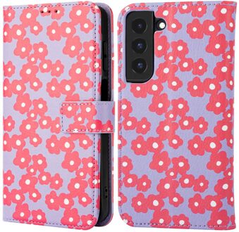 Imoshion Design Bookcase voor de Samsung Galaxy S22 - Dusty Rose Blossoms Meerkleurig
