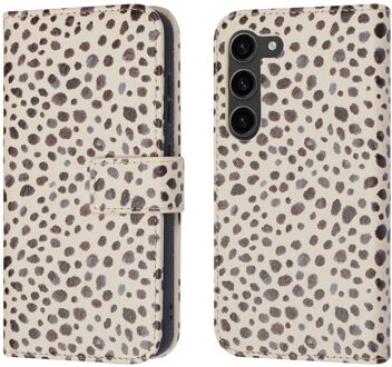 Imoshion Design Bookcase voor de Samsung Galaxy S23 - Black And White Dots Meerkleurig