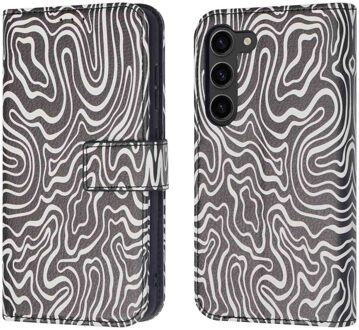 Imoshion Design Bookcase voor de Samsung Galaxy S23 - Black And White Meerkleurig