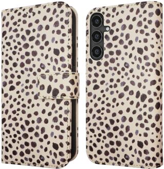 Imoshion Design Bookcase voor de Samsung Galaxy S23 FE - Black And White Dots Meerkleurig
