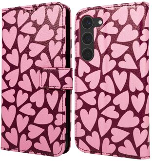 Imoshion Design Bookcase voor de Samsung Galaxy S23 - Hearty Blush Meerkleurig