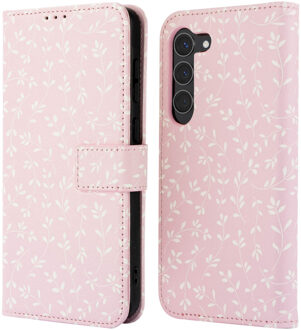 Imoshion Design Bookcase voor de Samsung Galaxy S23 - Pink Bazaar Flowers Meerkleurig