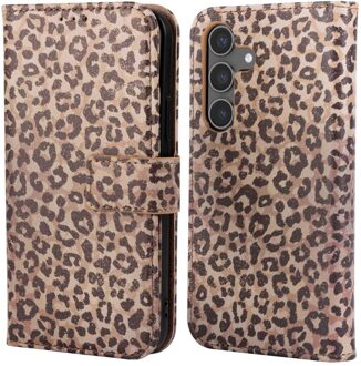 Imoshion Design Bookcase voor de Samsung Galaxy S24 - Leopard Mood Meerkleurig