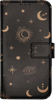 Imoshion Design Bookcase voor de Samsung Galaxy S24 - Sky Black Meerkleurig