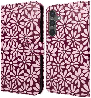 Imoshion Design Bookcase voor de Samsung Galaxy S25 - Bloom Love Blush Meerkleurig