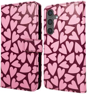 Imoshion Design Bookcase voor de Samsung Galaxy S25 FE - Hearty Blush Meerkleurig