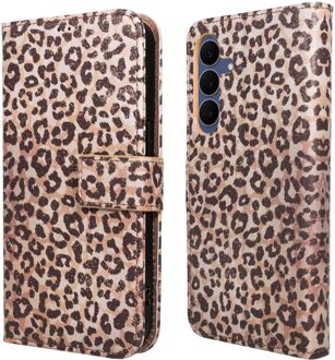Imoshion Design Bookcase voor de Samsung Galaxy S25 FE - Leopard Mood Meerkleurig
