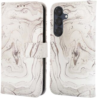 Imoshion Design Bookcase voor de Samsung Galaxy S25 - Sandy Marble Meerkleurig