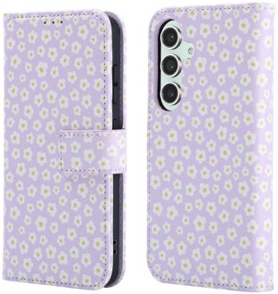 Imoshion Design Bookcase voor de Samsung Galaxy S25 - White Daisy Meerkleurig