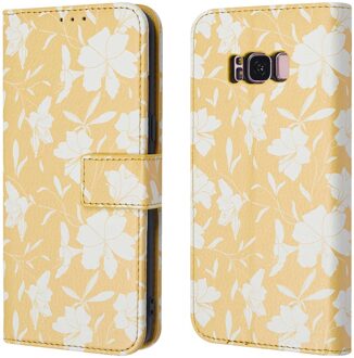 Imoshion Design Bookcase voor de Samsung Galaxy S8 - Yellow Flowers Meerkleurig