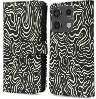 Imoshion Design Bookcase voor de Xiaomi Redmi Note 13 Pro (5G) / Poco X6 - Black And White Meerkleurig