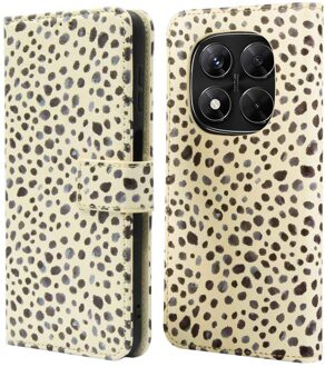 Imoshion Design Bookcase voor de Xiaomi Redmi Note 14 Pro Plus (5G) - Black And White Dots Meerkleurig