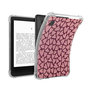 Imoshion Design Clear Backcover voor de Kobo Clara Colour / Clara BW - Hearty Blush Meerkleurig