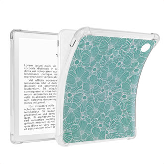 Imoshion Design Clear Backcover voor de Kobo Libra Colour - Botanica Groen
