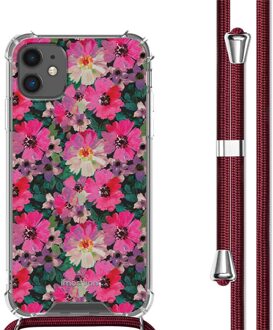Imoshion Design hoesje met koord voor de Apple iPhone 11 - Flower Water Meerkleurig - 6.1